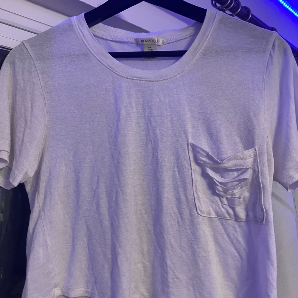 white crop top